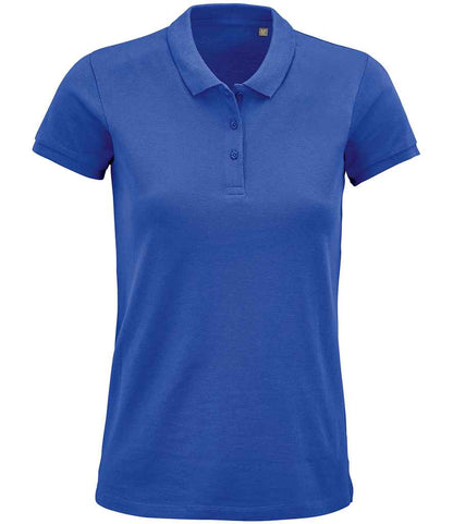 SOL'S Ladies Planet Organic Piqué Polo Shirt - Royal Blue (03575)