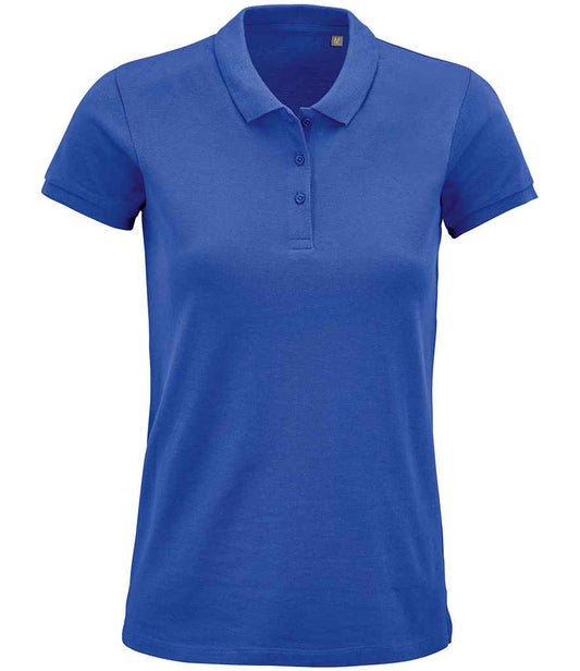 SOL'S Ladies Planet Organic Piqué Polo Shirt - Royal Blue (03575)