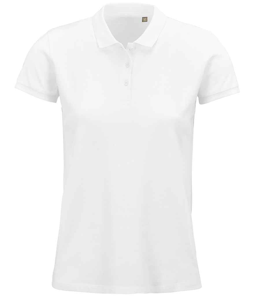 SOL'S Ladies Planet Organic Piqué Polo Shirt - White (03575)