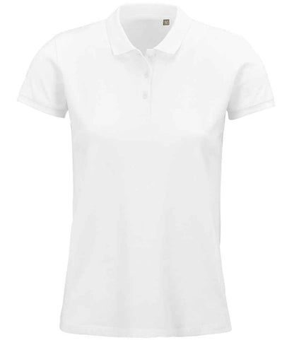 SOL'S Ladies Planet Organic Piqué Polo Shirt - White (03575)