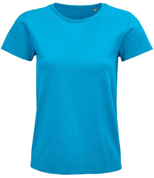 SOL'S Ladies Pioneer Organic T-Shirt - Aqua (03579)