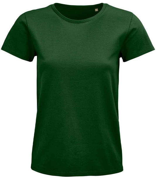 SOL'S Ladies Pioneer Organic T-Shirt - Bottle Green (03579)