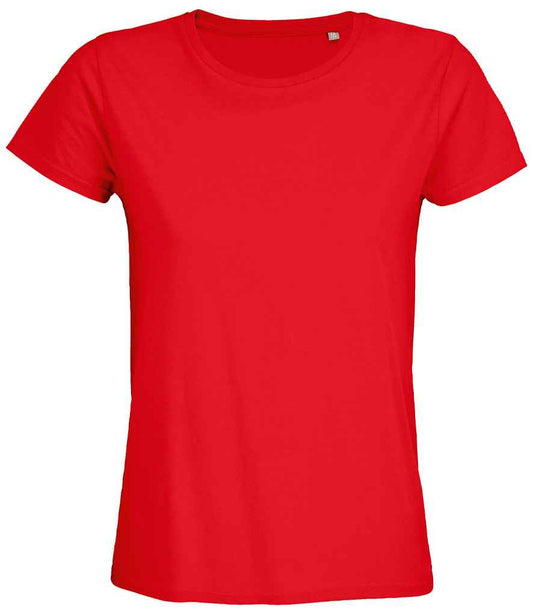 SOL'S Ladies Pioneer Organic T-Shirt - Bright Red (03579)