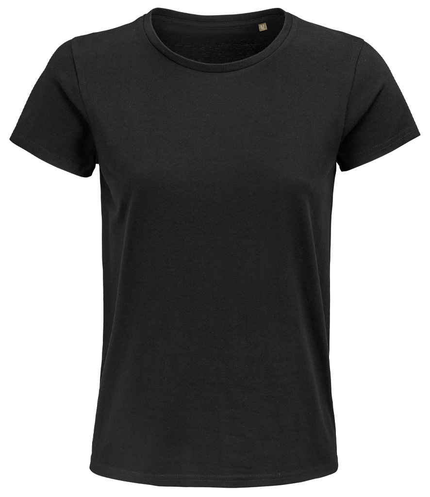 SOL'S Ladies Pioneer Organic T-Shirt - Deep Black (03579)