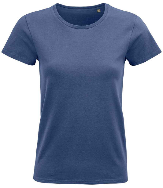 SOL'S Ladies Pioneer Organic T-Shirt - Denim (03579)