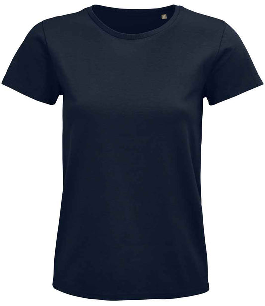 SOL'S Ladies Pioneer Organic T-Shirt - French Navy (03579)
