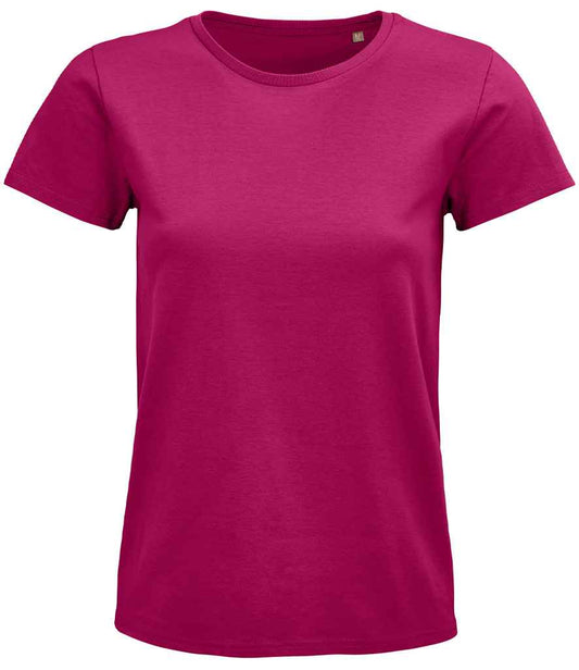 SOL'S Ladies Pioneer Organic T-Shirt - Fuchsia (03579)
