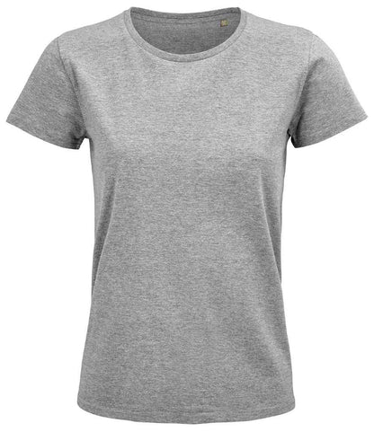 SOL'S Ladies Pioneer Organic T-Shirt - Grey Marl (03579)