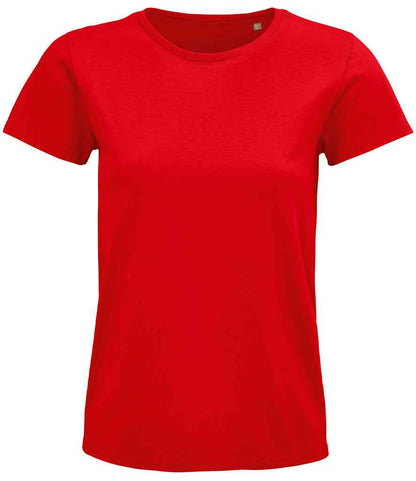 SOL'S Ladies Pioneer Organic T-Shirt - Red (03579)