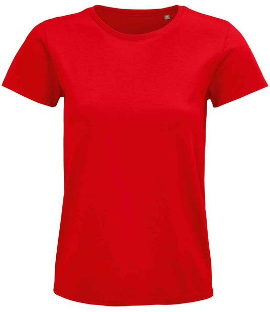 SOL'S Ladies Pioneer Organic T-Shirt - Red (03579)