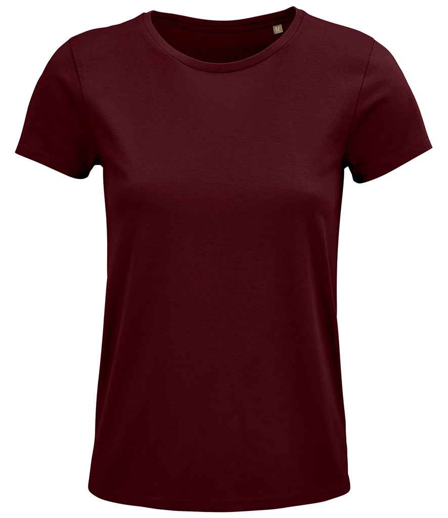 SOL'S Ladies Crusader Organic T-Shirt - Burgundy (03581)