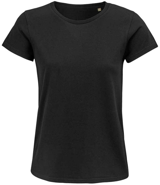SOL'S Ladies Crusader Organic T-Shirt - Deep Black (03581)