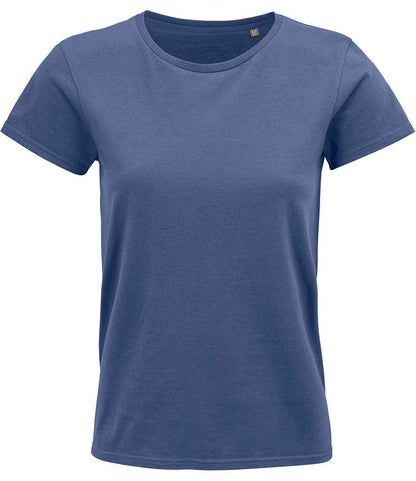 SOL'S Ladies Crusader Organic T-Shirt - Denim (03581)