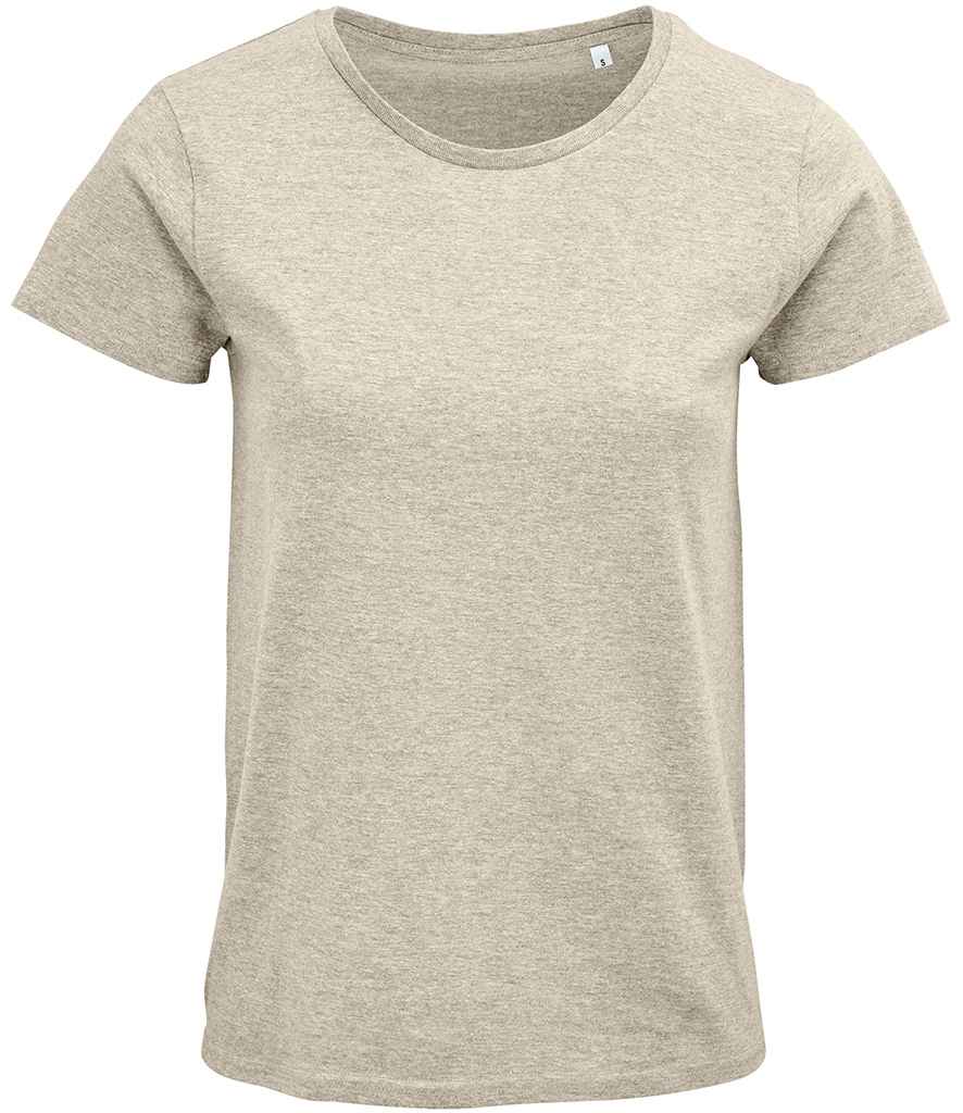SOL'S Ladies Crusader Organic T-Shirt - Heather Beige (03581)