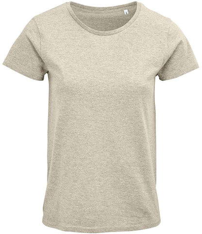 SOL'S Ladies Crusader Organic T-Shirt - Heather Beige (03581)