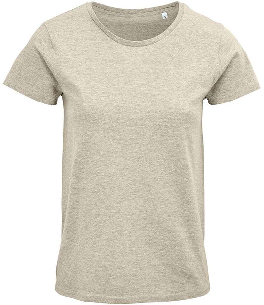 SOL'S Ladies Crusader Organic T-Shirt - Heather Beige (03581)