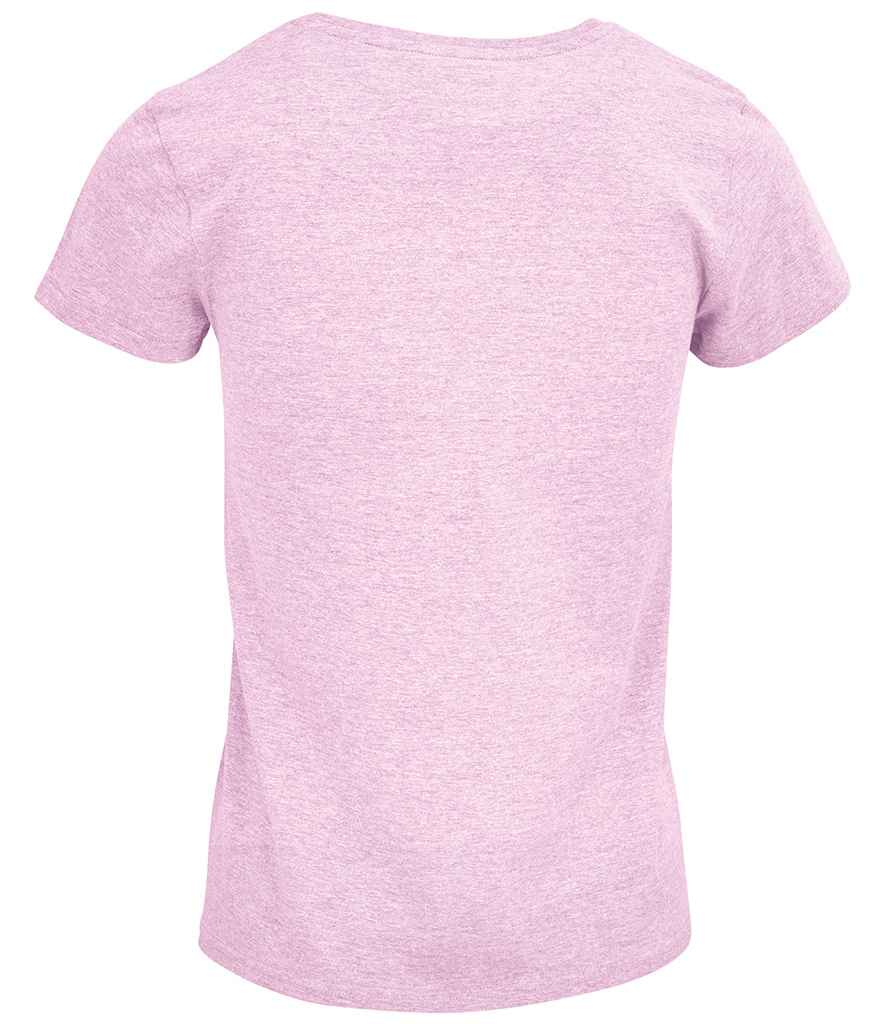 SOL'S Ladies Crusader Organic T-Shirt - Heather Pink (03581)