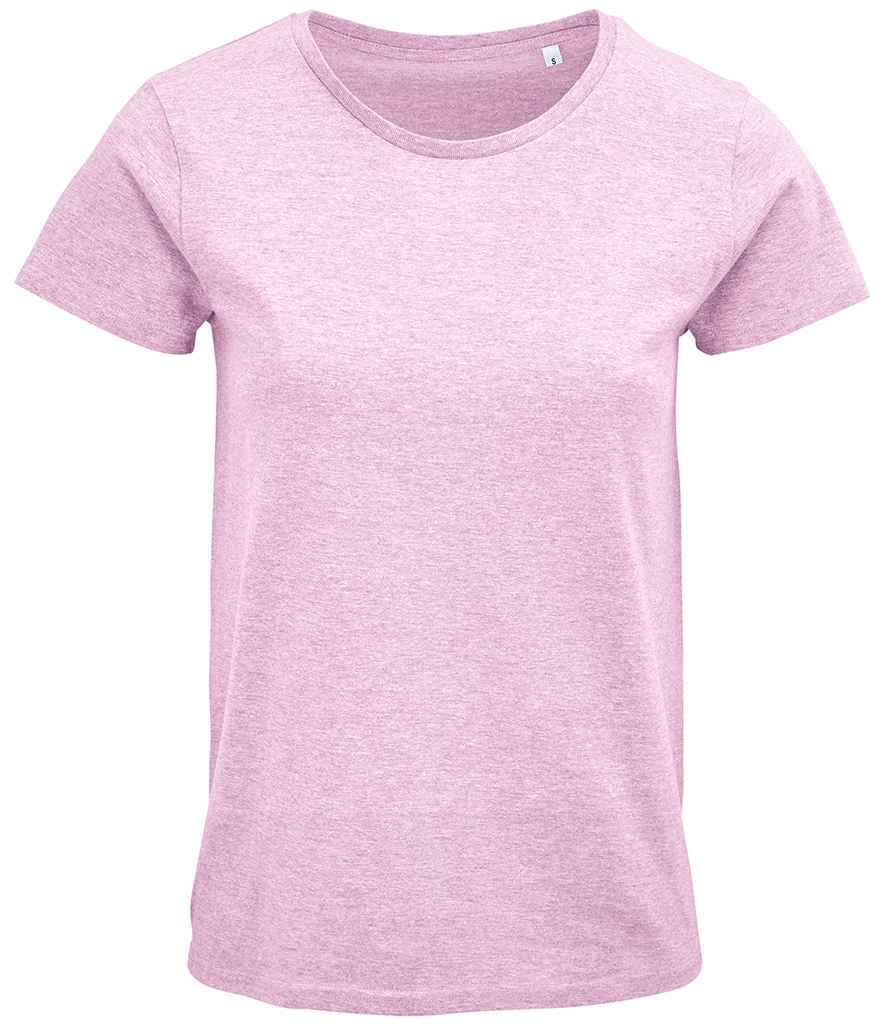 SOL'S Ladies Crusader Organic T-Shirt - Heather Pink (03581)