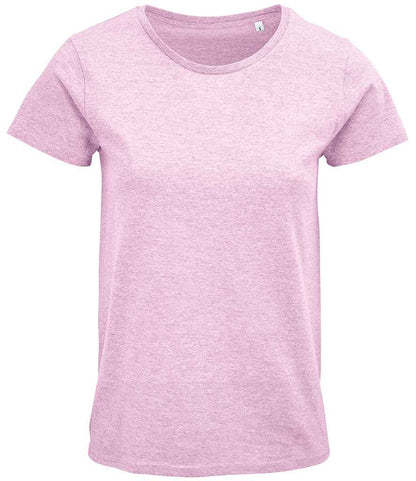 SOL'S Ladies Crusader Organic T-Shirt - Heather Pink (03581)