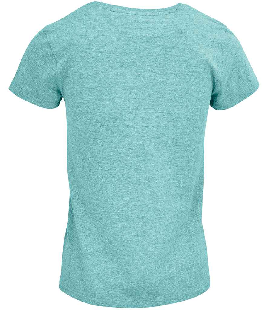 SOL'S Ladies Crusader Organic T-Shirt - Heather Light Green (03581)
