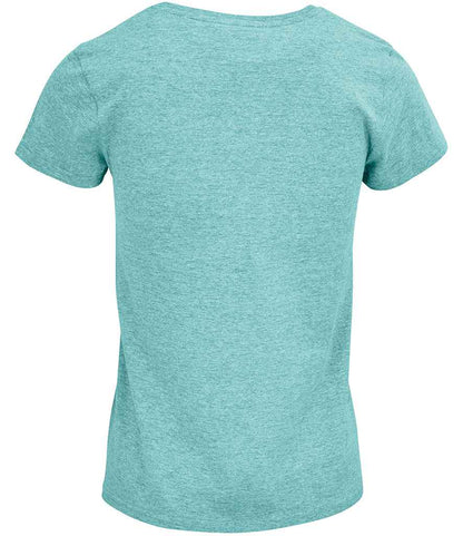 SOL'S Ladies Crusader Organic T-Shirt - Heather Light Green (03581)