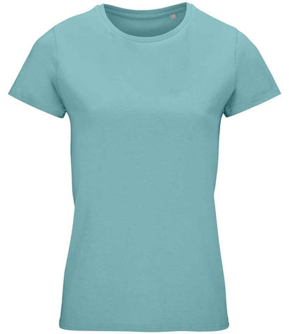 SOL'S Ladies Crusader Organic T-Shirt - Pool Blue (03581)