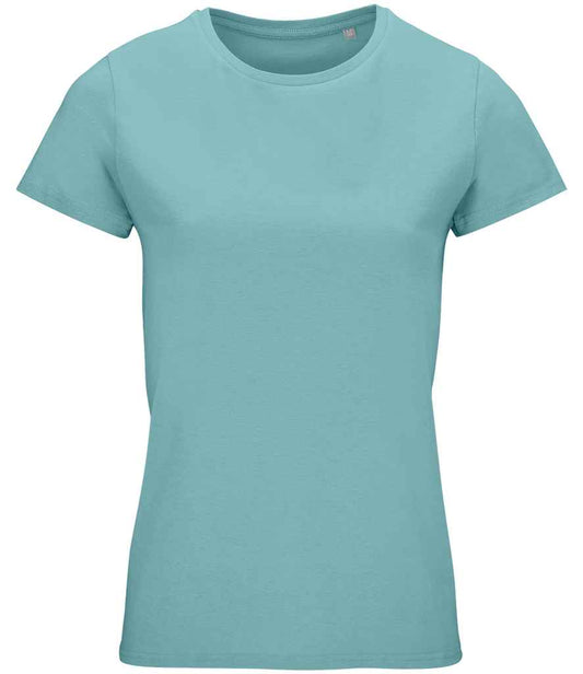 SOL'S Ladies Crusader Organic T-Shirt - Pool Blue (03581)