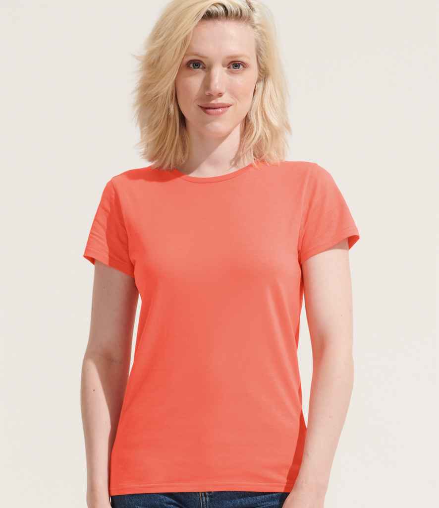 SOL'S Ladies Crusader Organic T-Shirt - Pop Orange (03581)
