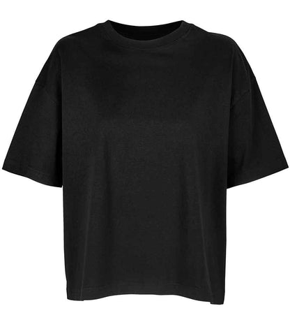 SOL'S Ladies Boxy Oversized Organic T-Shirt - Deep Black (03807)