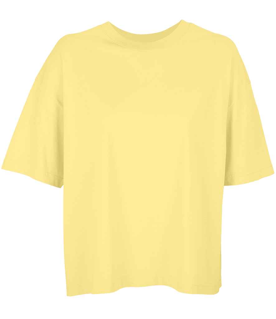 SOL'S Ladies Boxy Oversized Organic T-Shirt - Light Yellow (03807)