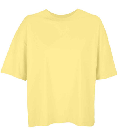 SOL'S Ladies Boxy Oversized Organic T-Shirt - Light Yellow (03807)