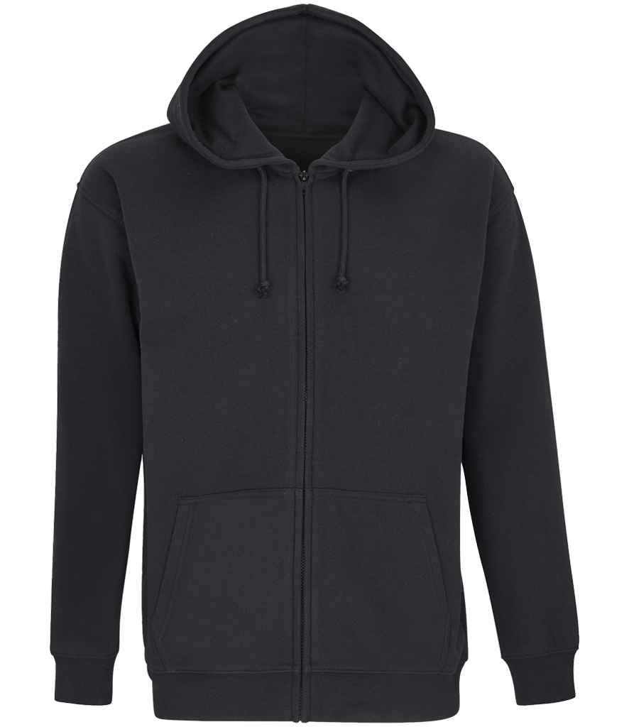 SOL'S Unisex Carter Full Zip Hoodie - Black (03812)