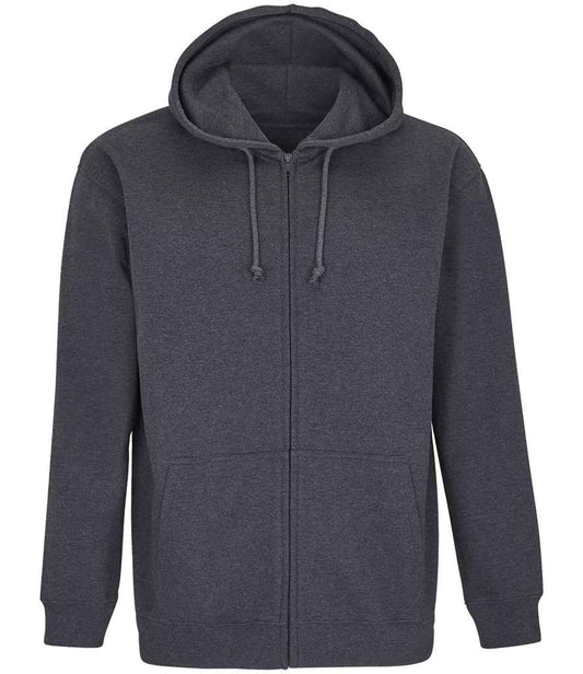 SOL'S Unisex Carter Full Zip Hoodie - Charcoal Marl (03812)