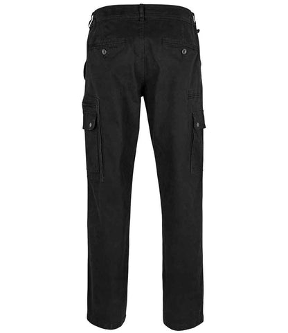 SOL'S Docker Stretch Cargo Trousers - Black (03820)