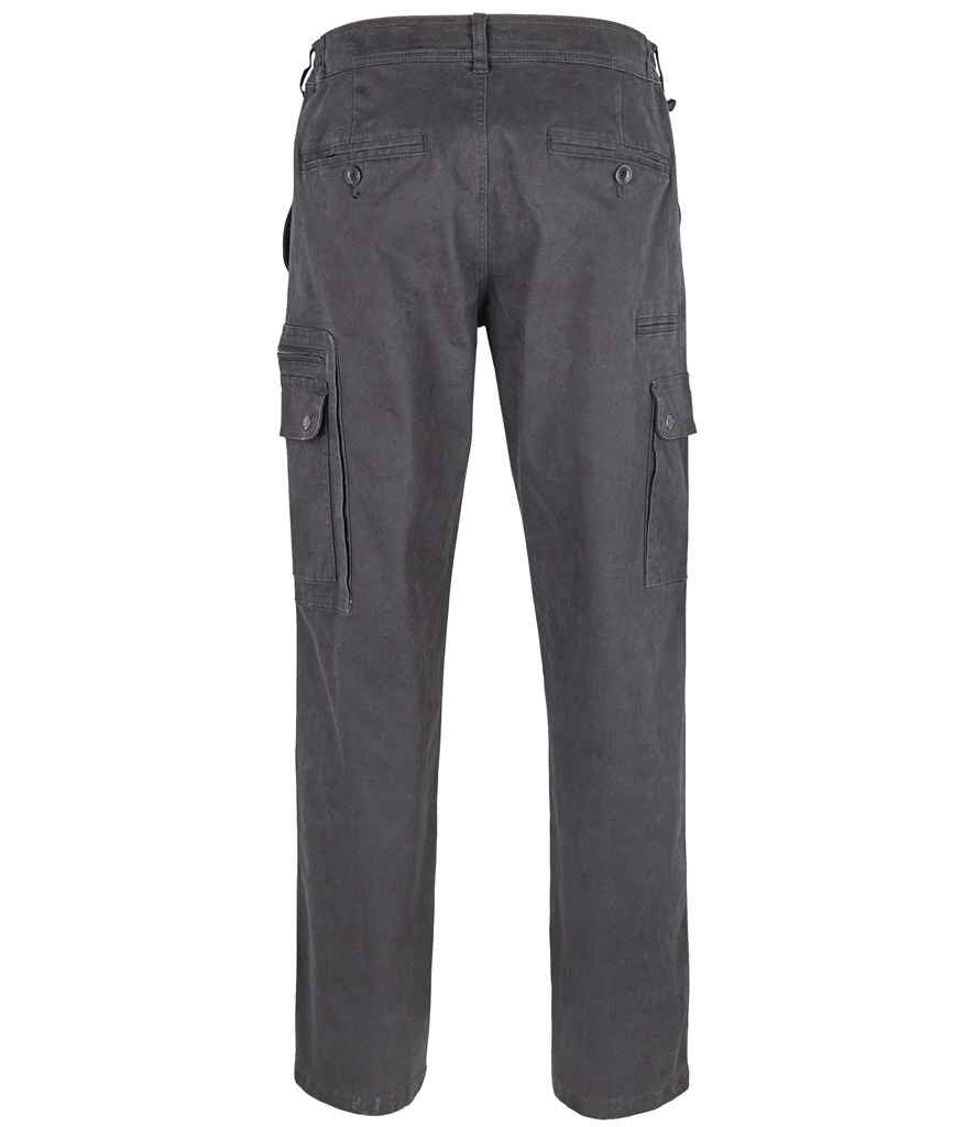 SOL'S Docker Stretch Cargo Trousers - Dark Grey (03820)