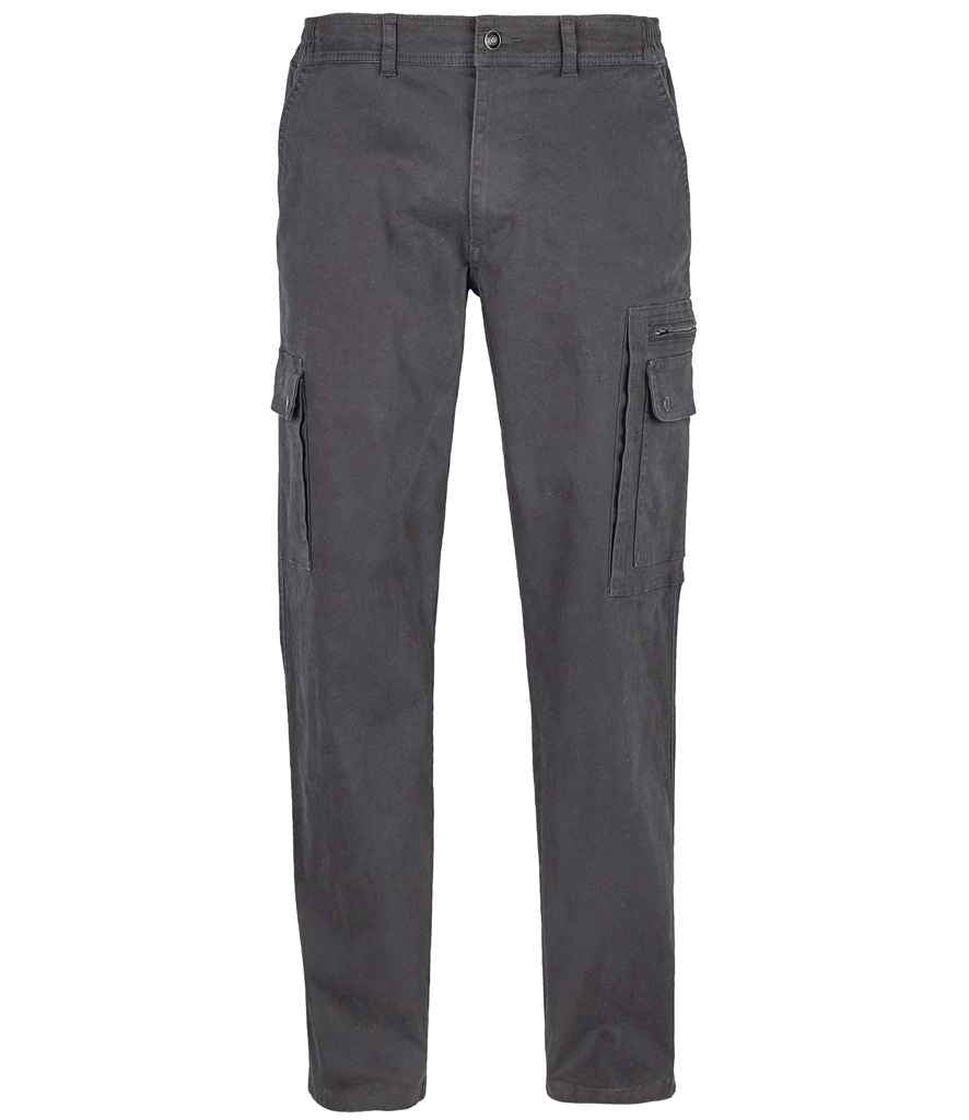 SOL'S Docker Stretch Cargo Trousers - Dark Grey (03820)