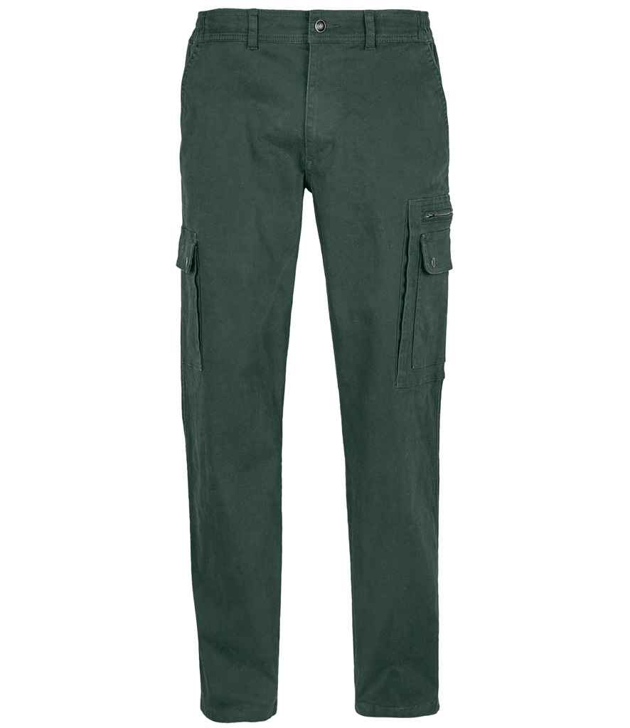 SOL'S Docker Stretch Cargo Trousers - Forest Green (03820)