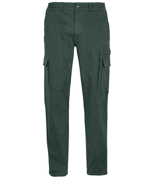 SOL'S Docker Stretch Cargo Trousers - Forest Green (03820)