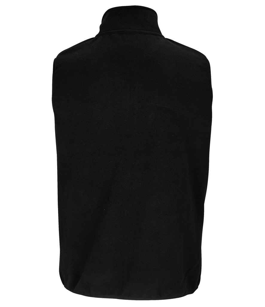 SOL'S Unisex Factor Recycled Micro Fleece Bodywarmer - Black (03822)