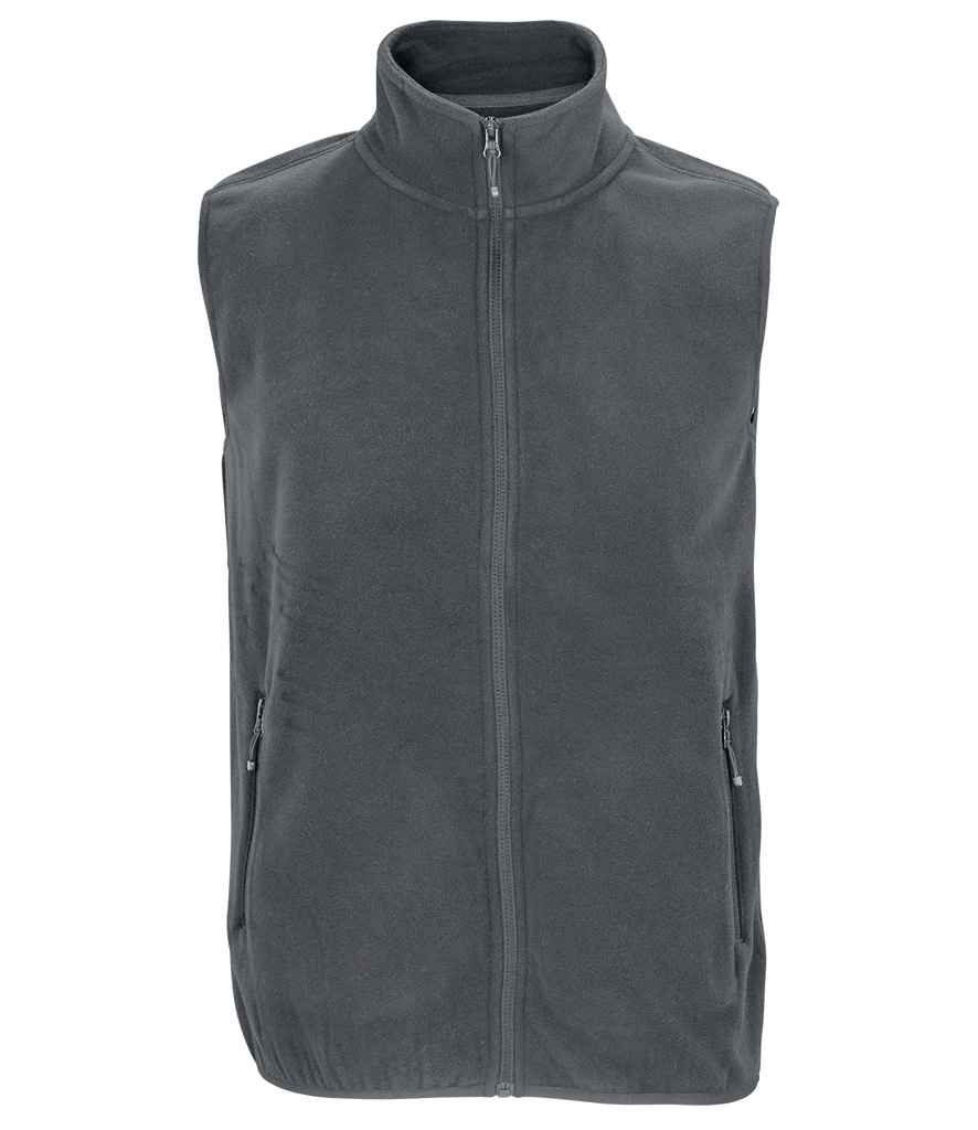 SOL'S Unisex Factor Recycled Micro Fleece Bodywarmer - Charcoal (03822)