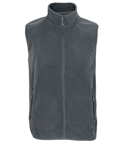SOL'S Unisex Factor Recycled Micro Fleece Bodywarmer - Charcoal (03822)