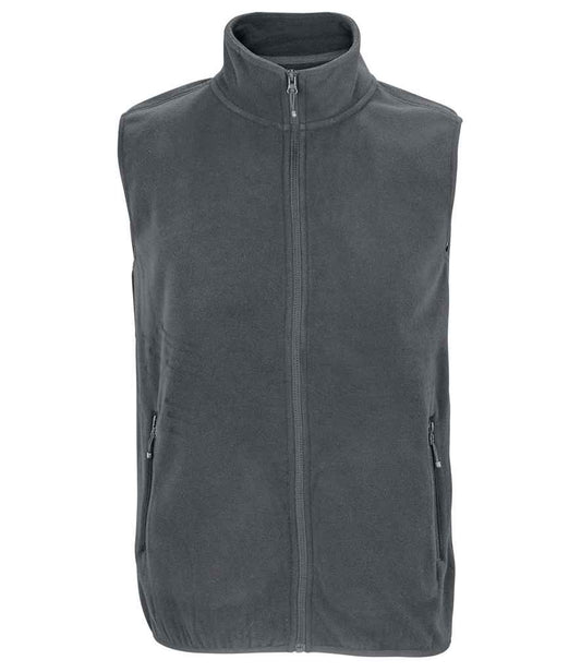 SOL'S Unisex Factor Recycled Micro Fleece Bodywarmer - Charcoal (03822)