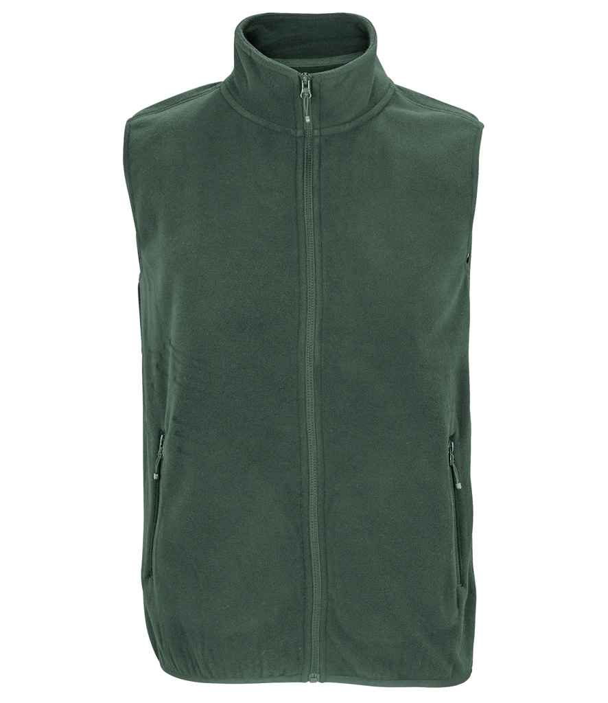SOL'S Unisex Factor Recycled Micro Fleece Bodywarmer - Forest Green (03822)