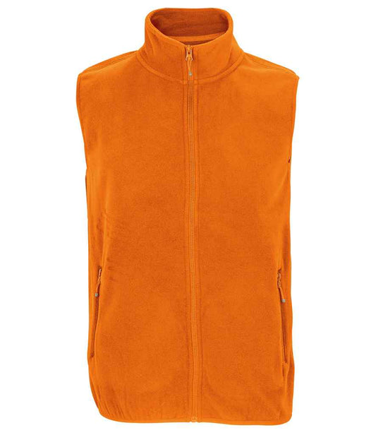 SOL'S Unisex Factor Recycled Micro Fleece Bodywarmer - Orange (03822)