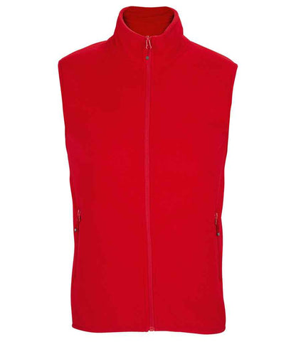 SOL'S Unisex Factor Recycled Micro Fleece Bodywarmer - Red (03822)