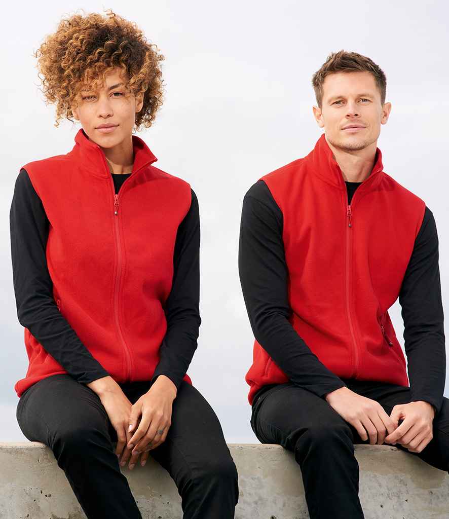 SOL'S Unisex Factor Recycled Micro Fleece Bodywarmer - Red (03822)