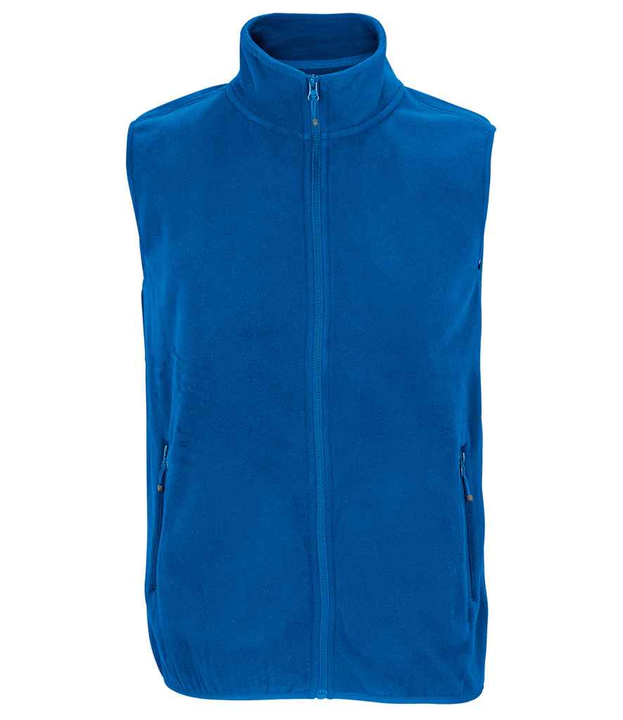 SOL'S Unisex Factor Recycled Micro Fleece Bodywarmer - Royal Blue (03822)
