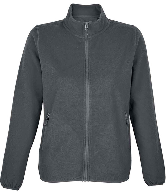 SOL'S Ladies Factor Recycled Micro Fleece Jacket - Charcoal (03824)