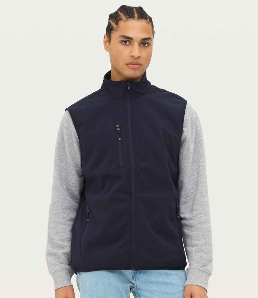 SOL'S Falcon Recycled Soft Shell Bodywarmer - Abyss Blue (03825)