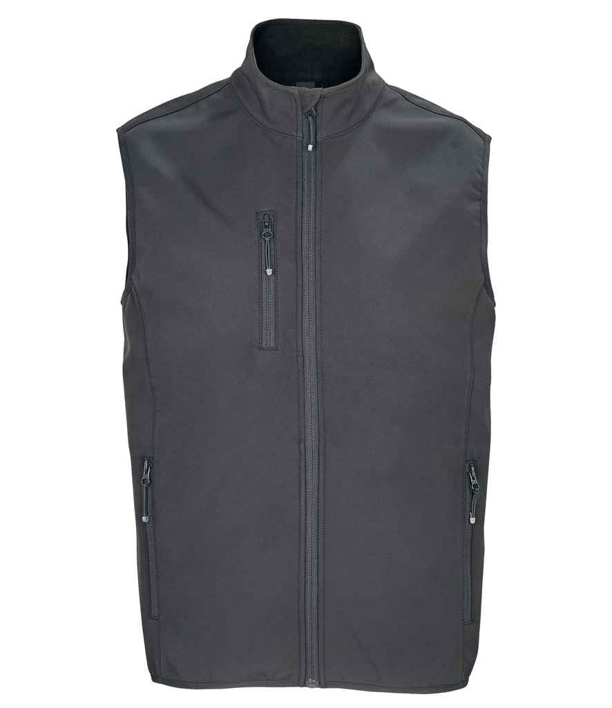 SOL'S Falcon Recycled Soft Shell Bodywarmer - Charcoal (03825)